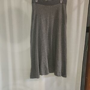 Anthropologie Left Of Center Gray Soft  Maxi Skirt With Pockets